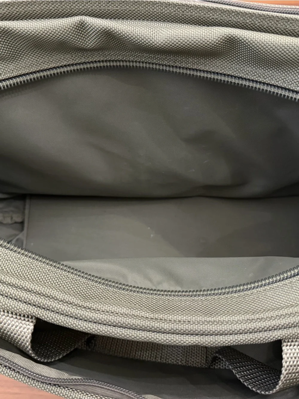 Briggs & Riley Olive Ballistic Nylon Laptop Case / Briefcase Bag — Missing Strap